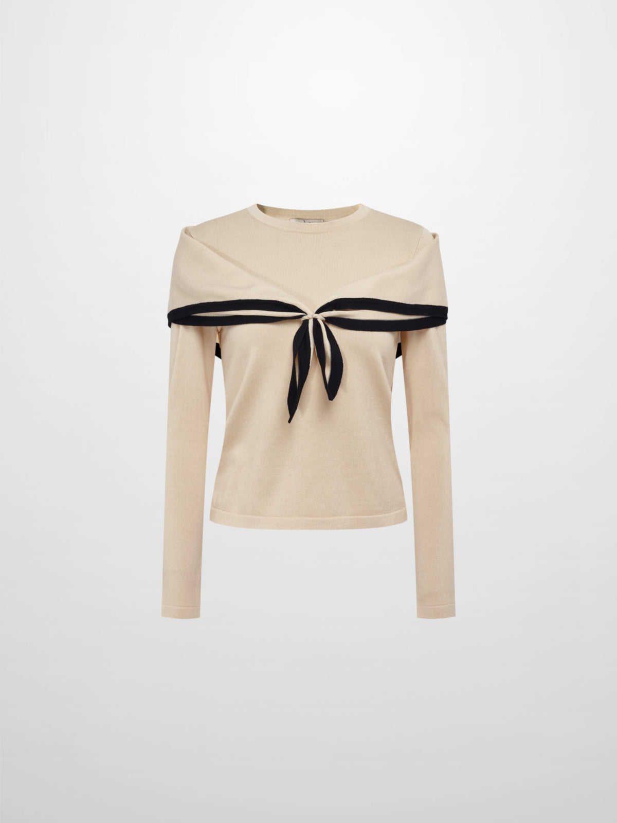 Shawl Collar Sweater - Cream