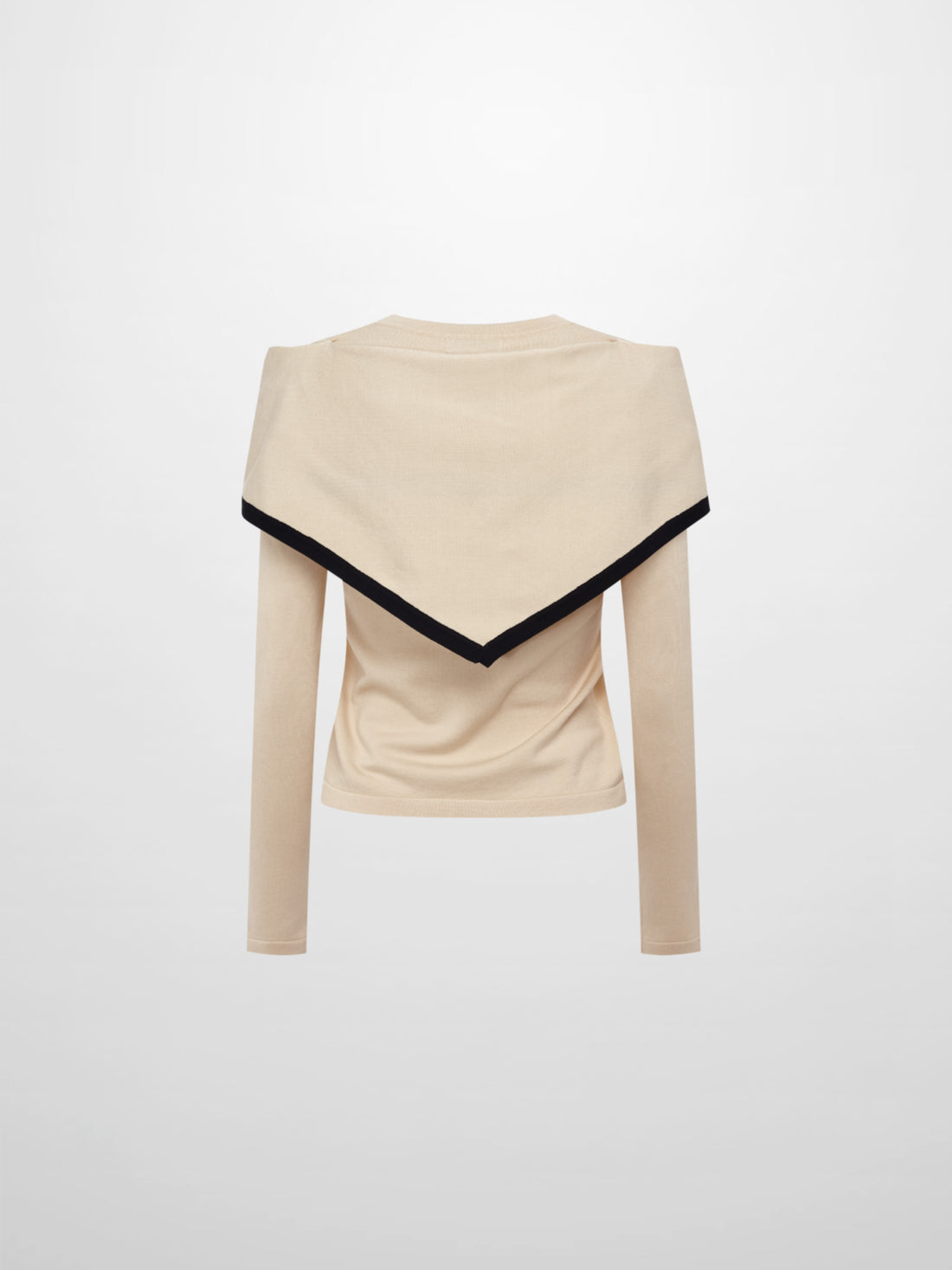 Shawl Collar Sweater - Cream