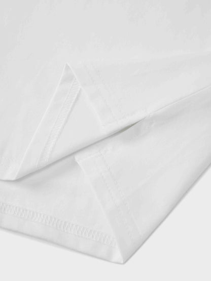 Cropped Boxy Tee-White
