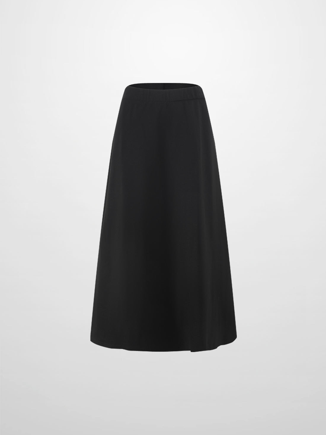 LIGHTWEIGHT 3 PANEL SKIRT-BLACK 25"