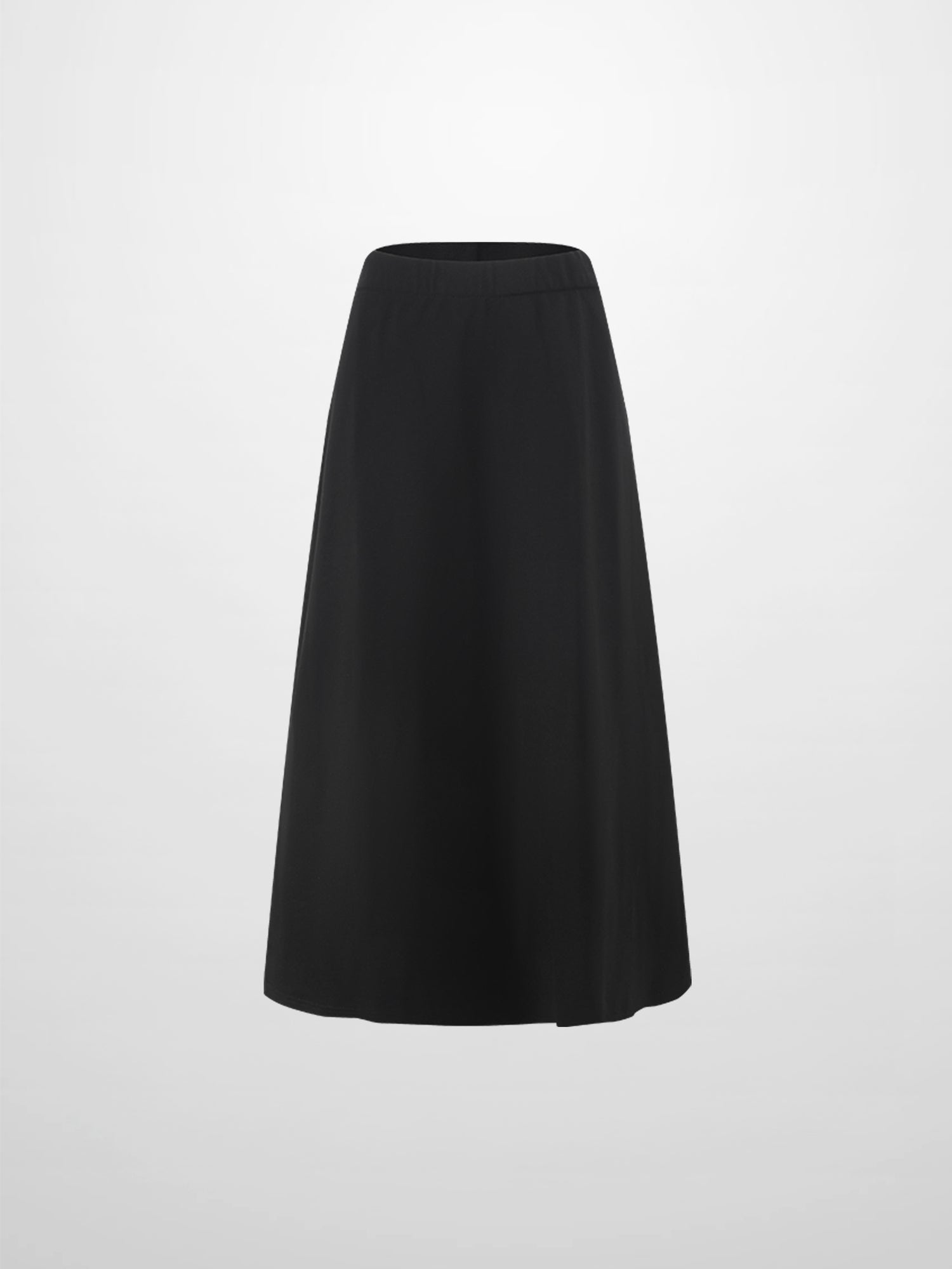 LIGHTWEIGHT 3 PANEL SKIRT-BLACK 25"