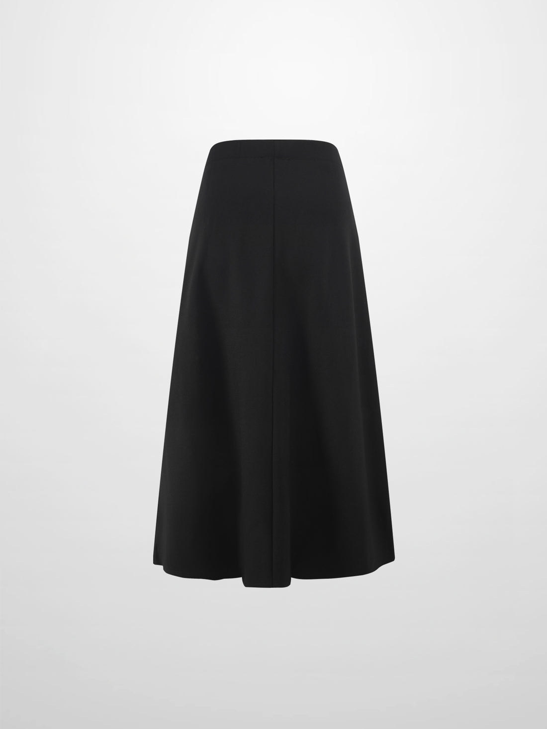 LIGHTWEIGHT 3 PANEL SKIRT-BLACK 25"