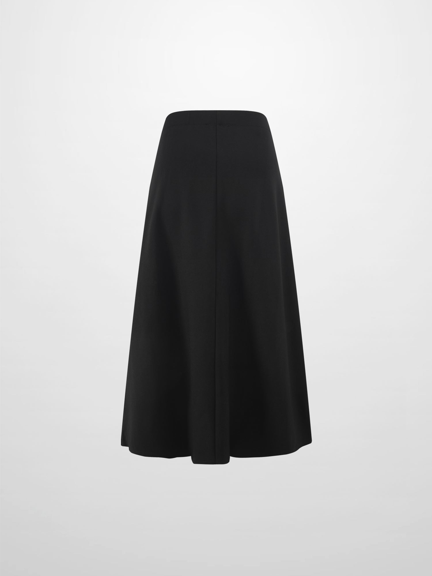 LIGHTWEIGHT 3 PANEL SKIRT-BLACK 25"