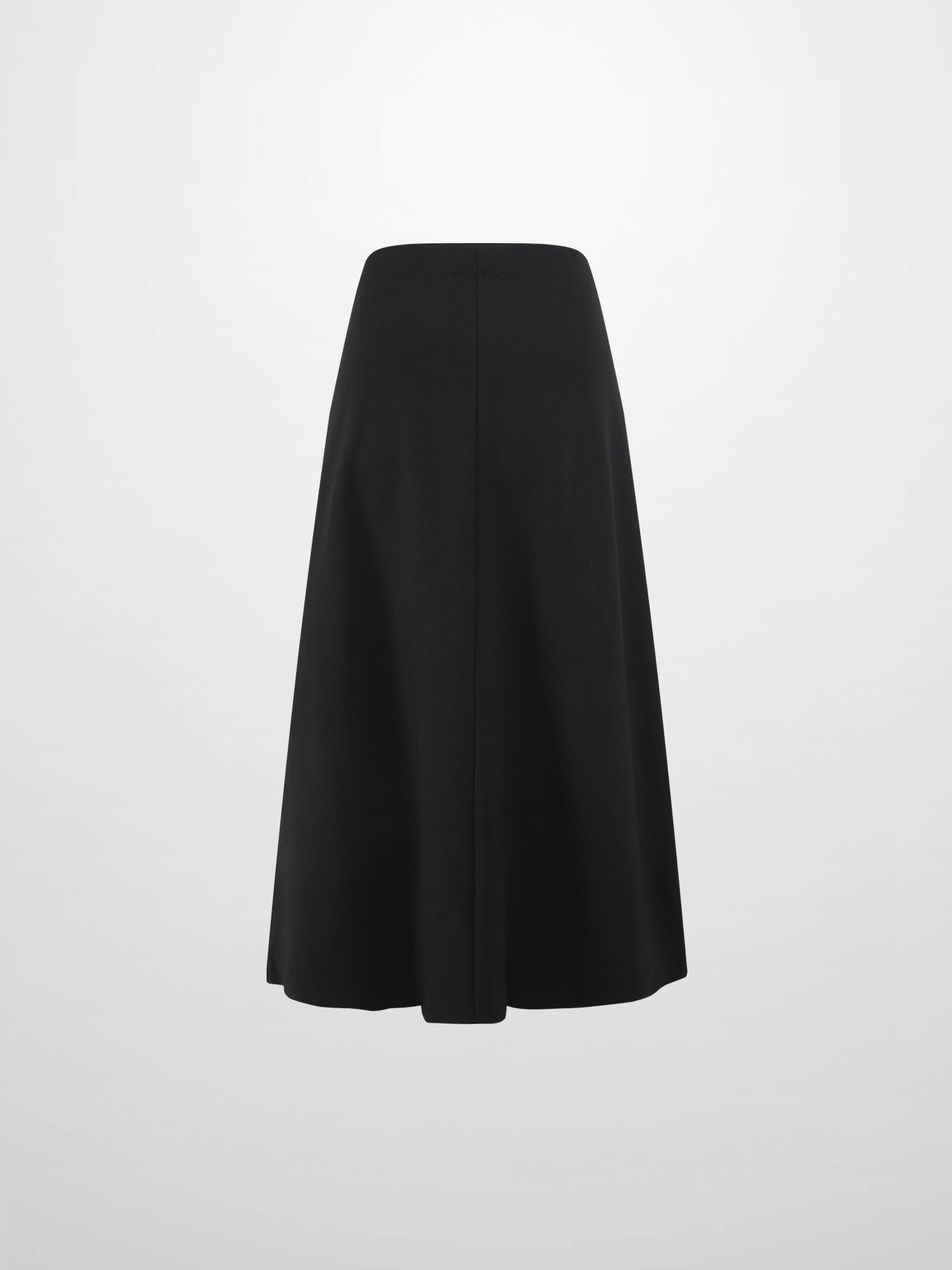 LIGHTWEIGHT 3 PANEL SKIRT-BLACK 25"