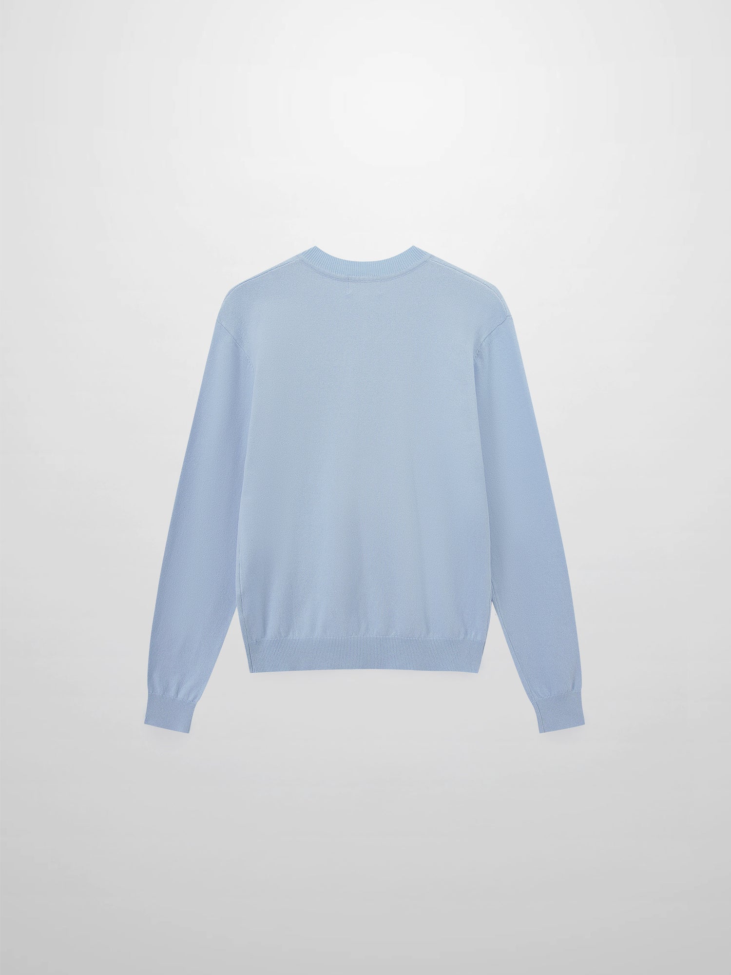 High V Lightweight Sweater-Baby Blue