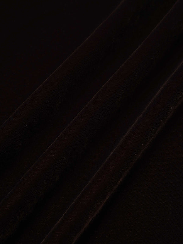 Velvet Flare Skirt-Brown