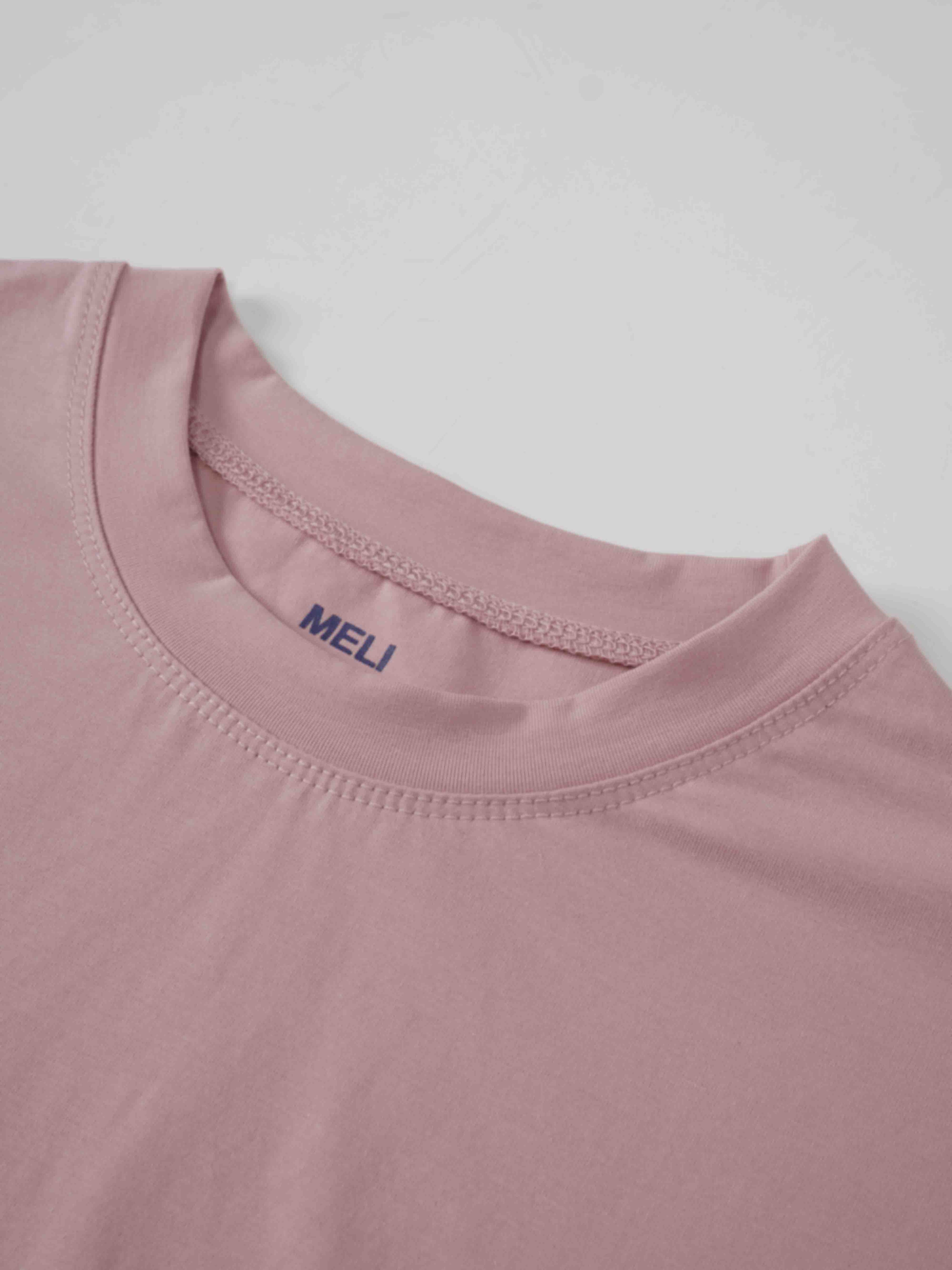 Cropped Boxy Tee-Mauve
