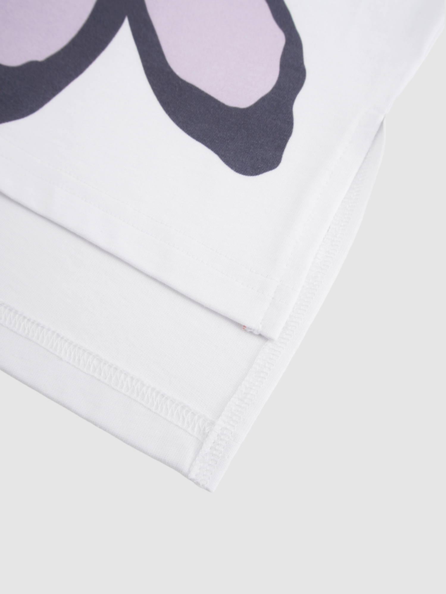 Oversized Printed Tee-Oversized Flower