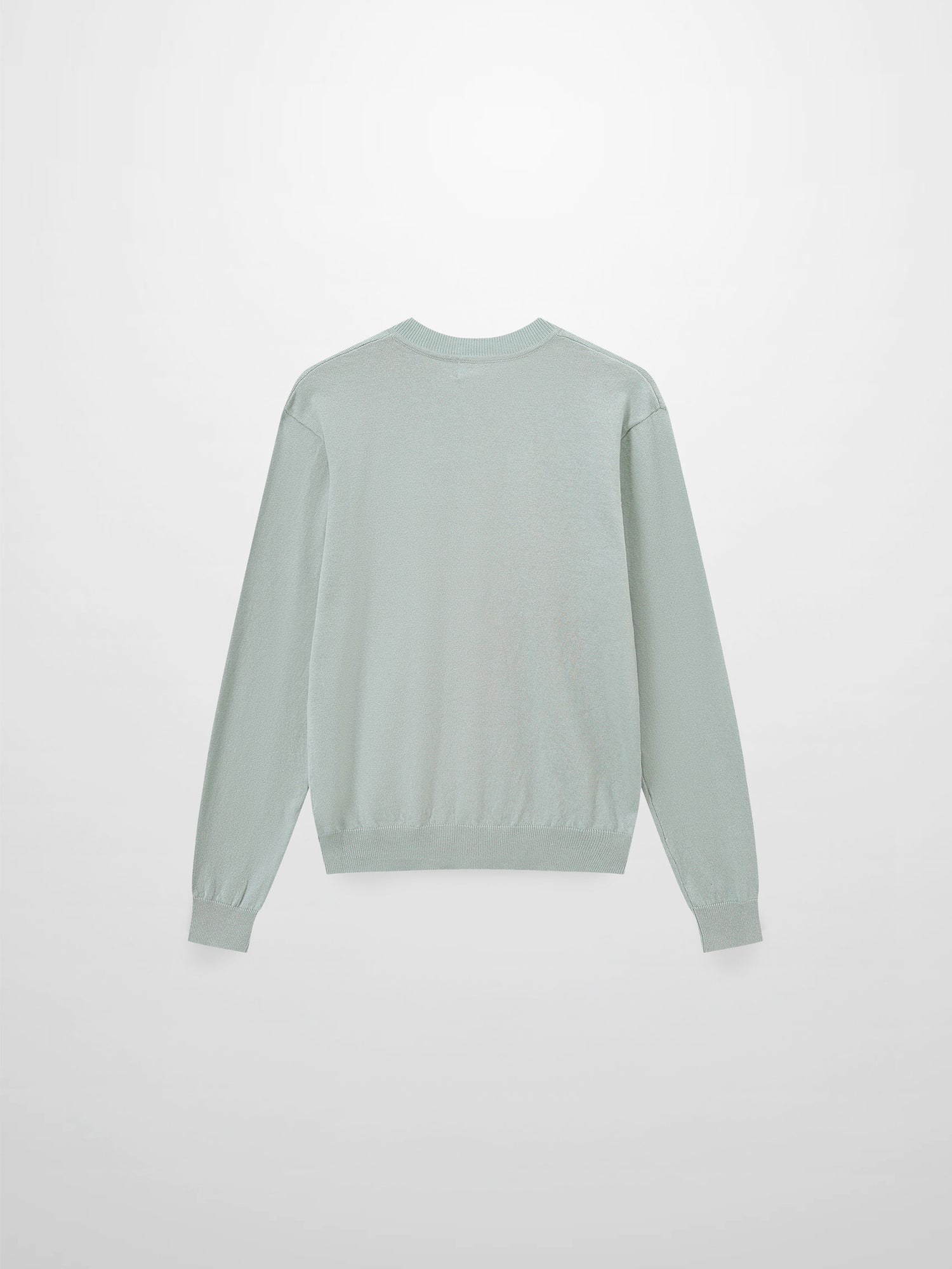 High V Lightweight Sweater-Ash Green