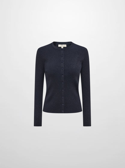 Lurex Cardigan - Blue