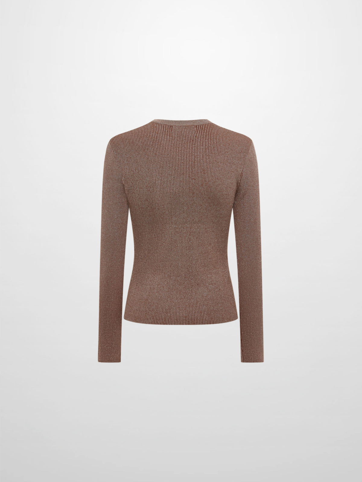 Lurex Cardigan - Brown
