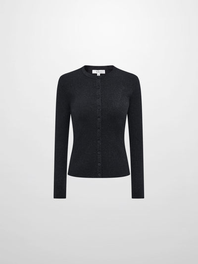 Lurex Cardigan - Black