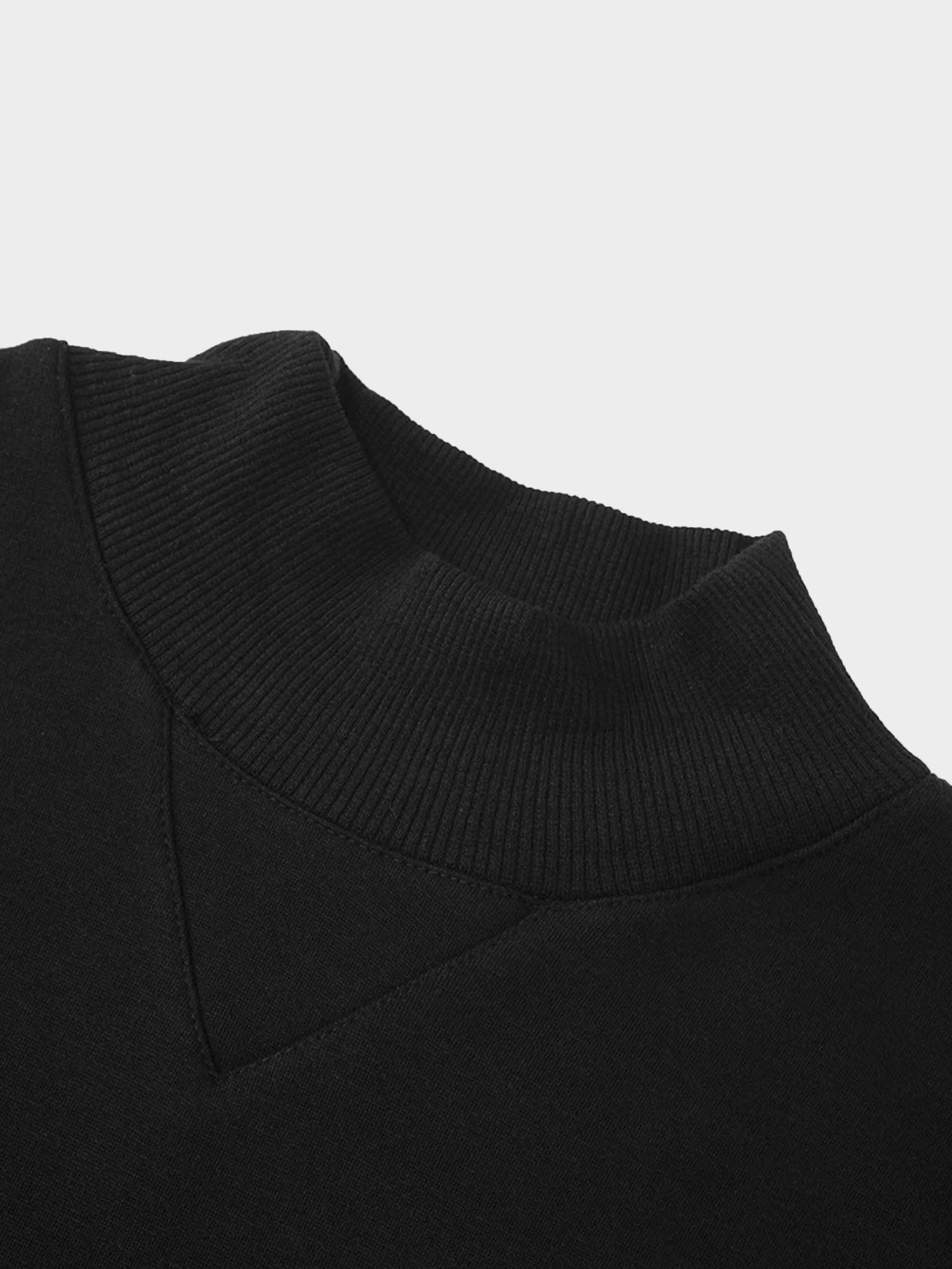 Embossed Crown Sweatshirt-Black