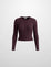 LIGHTWEIGHTRIBBED CARDIGAN BURGUNDY 694