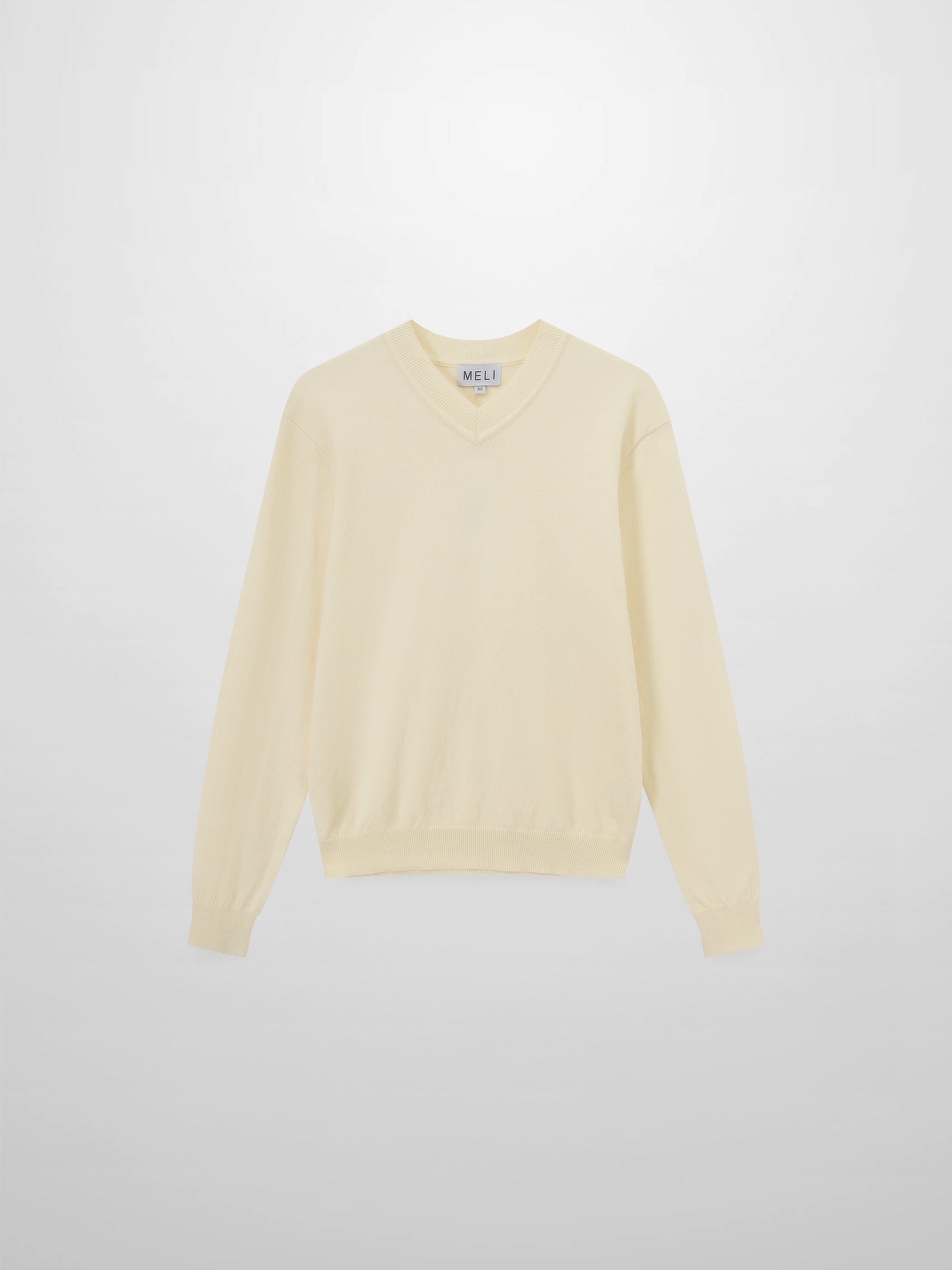 High V Lightweight Sweater-Butter Yellow