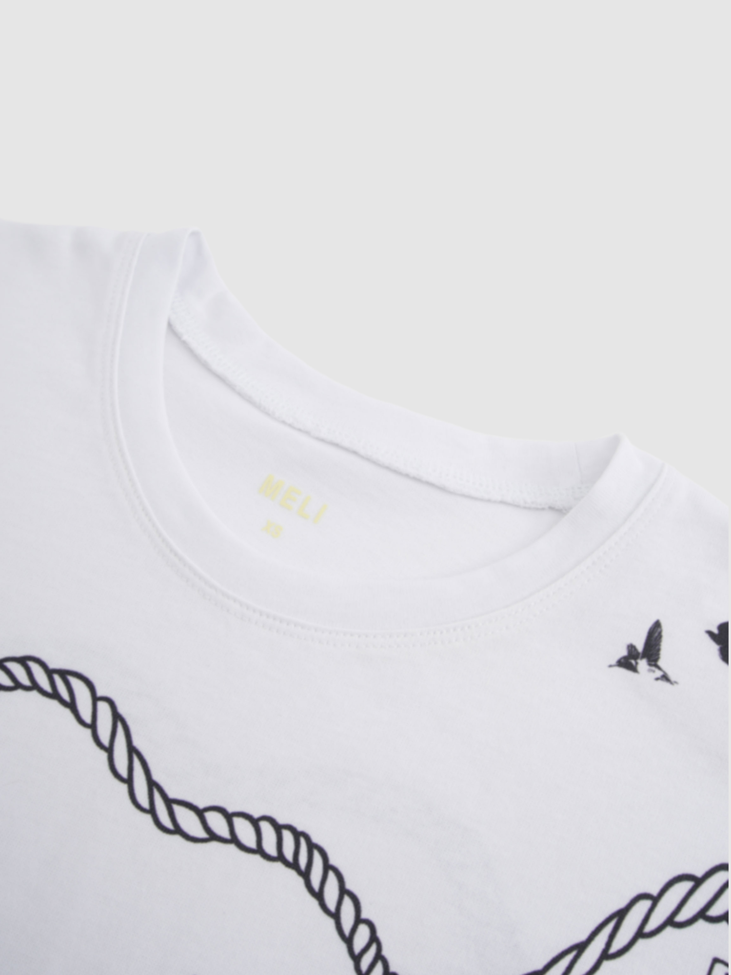 Oversized Printed Tee-Nautical