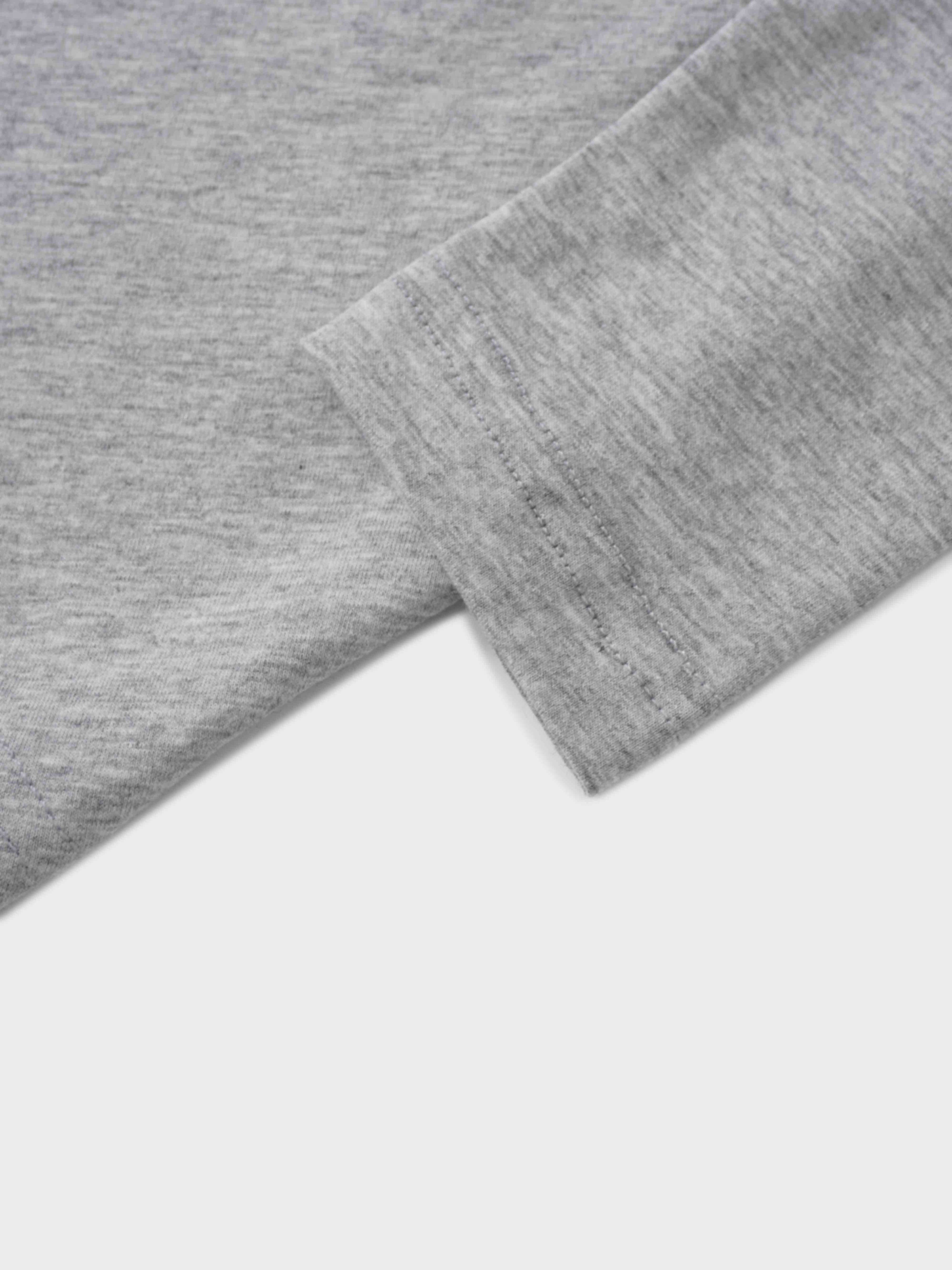 Side Tie T-Shirt-Heathered Grey