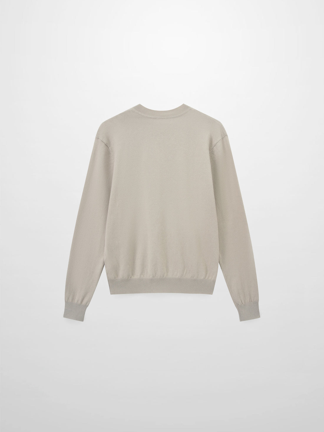 High V Lightweight Sweater-Light Grey