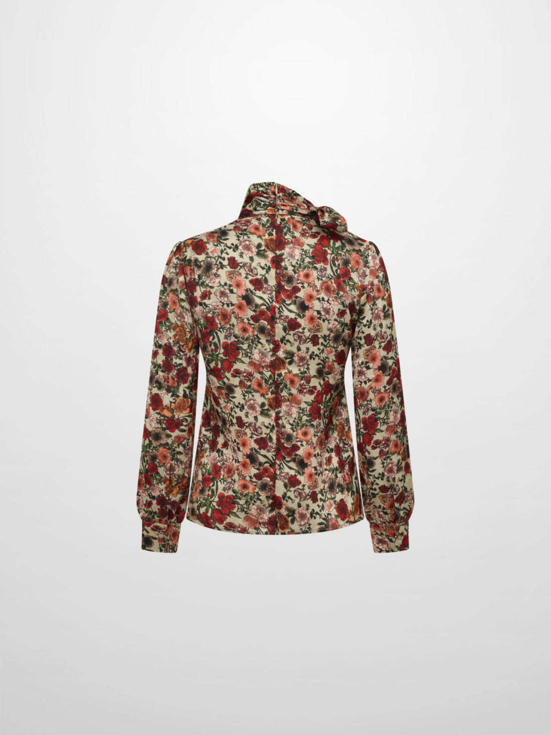 Floral Design Side Bow Blouse - Multi Color