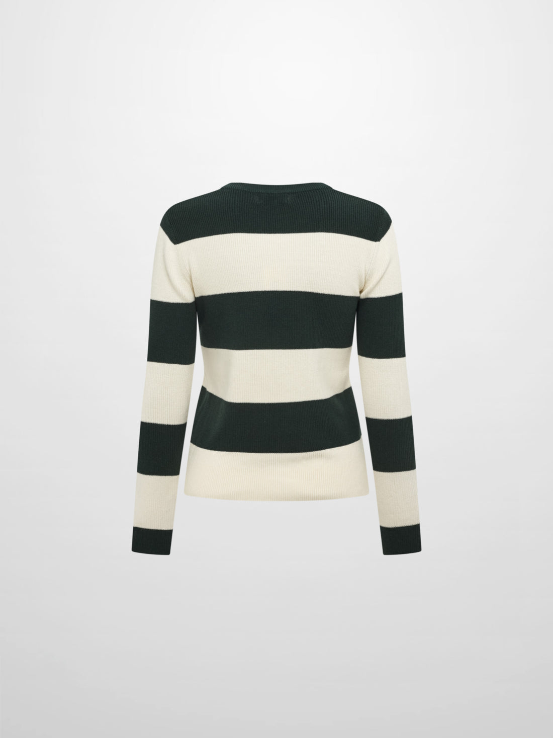 Waffle Knit Top - Cream/Green