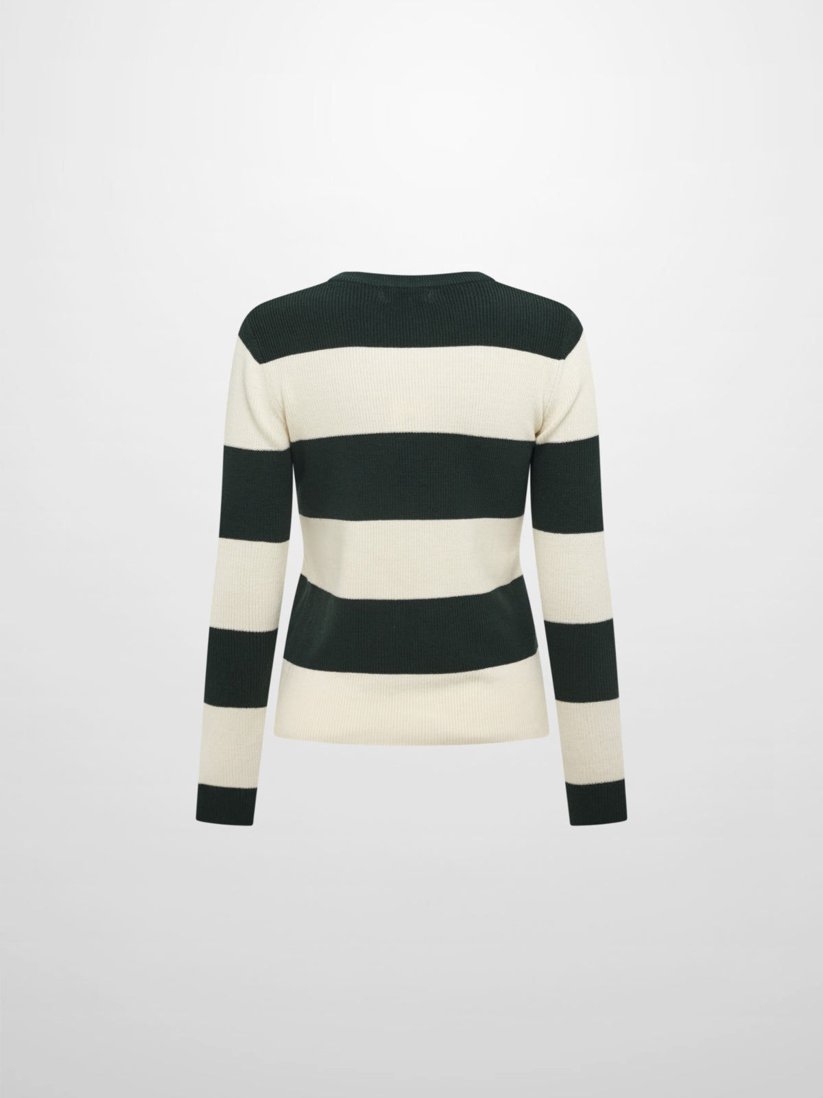 Waffle Knit Top - Cream/Green