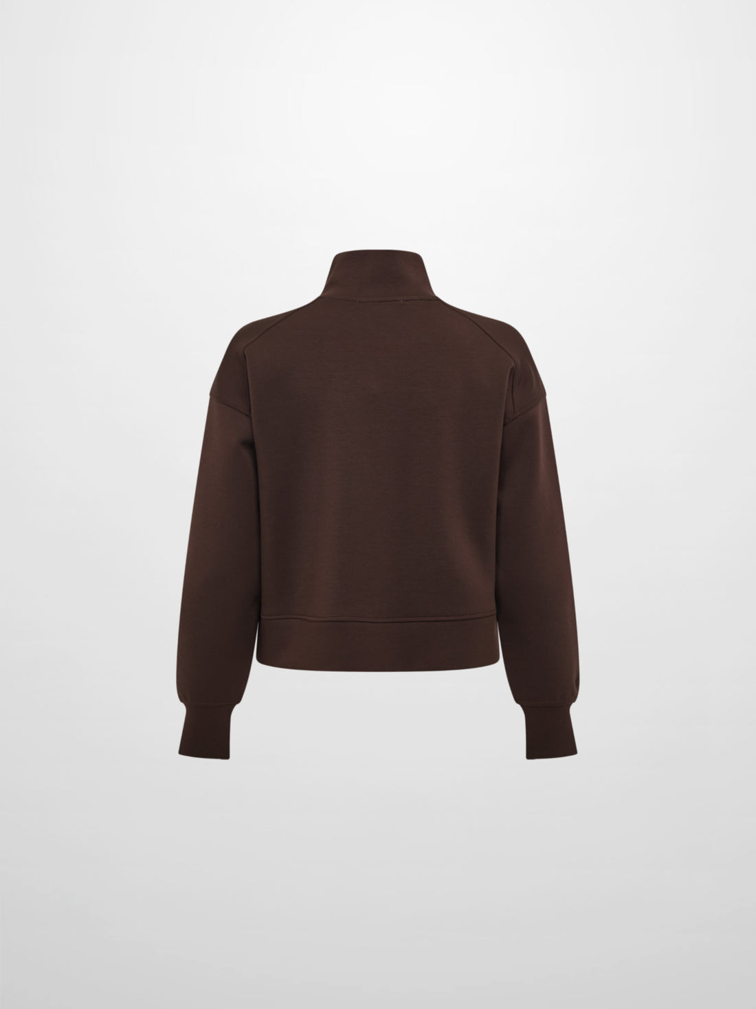 Scuba Half Zip Sweatshirt - Dark Brown