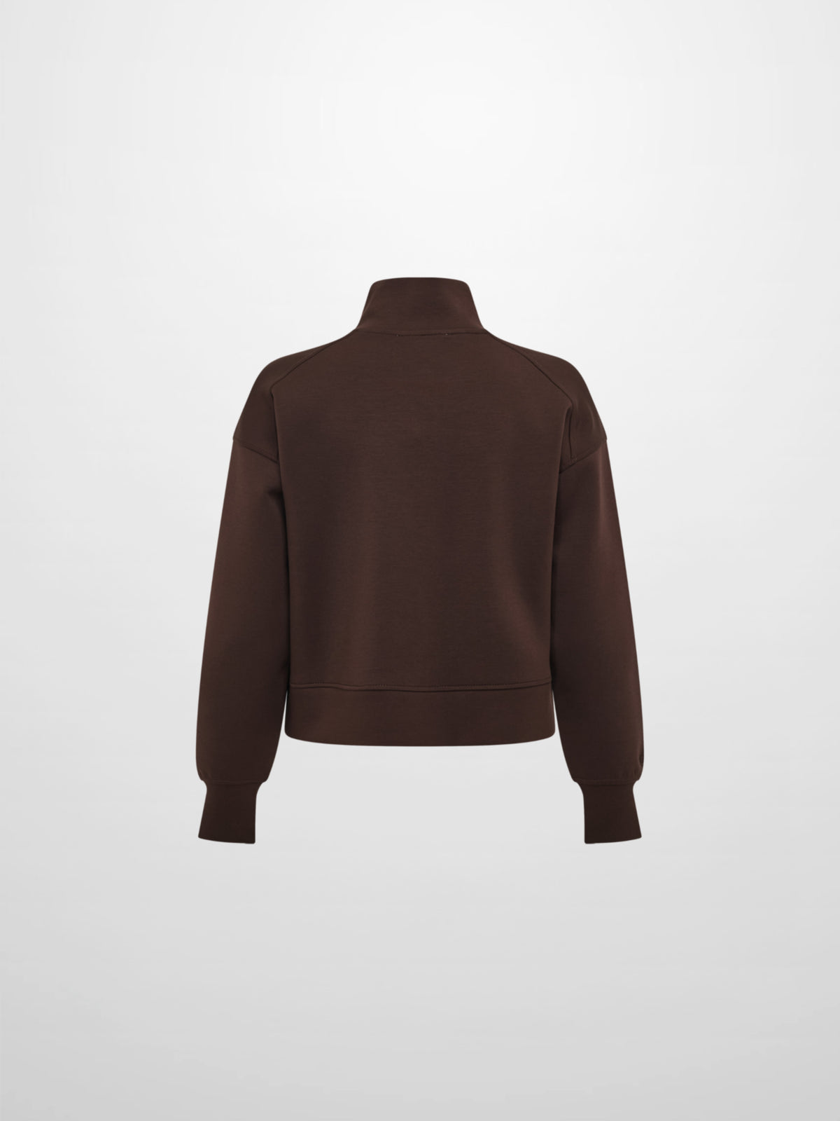 Scuba Half Zip Sweatshirt - Dark Brown