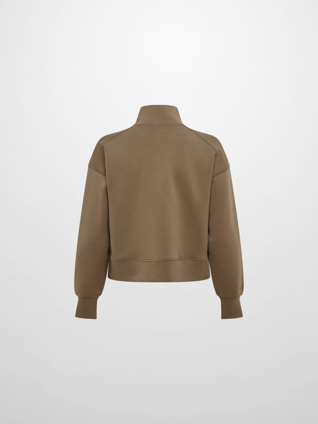 Scuba Half Zip Sweatshirt - Warm Taupe