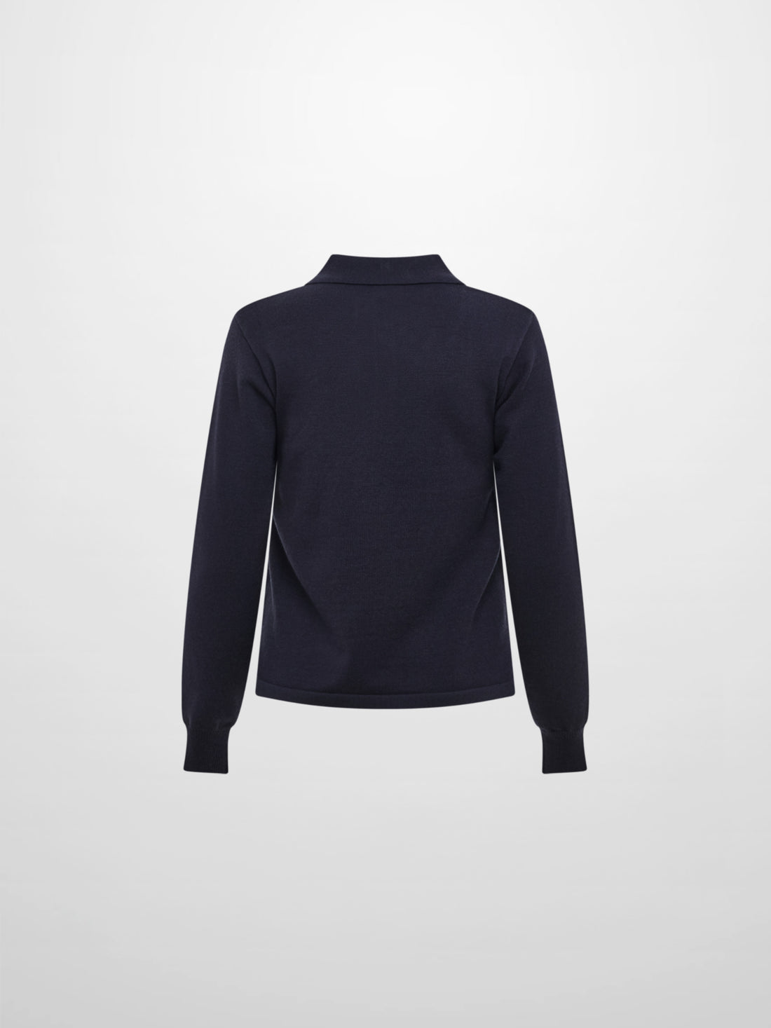 Knit Polo Top - Navy