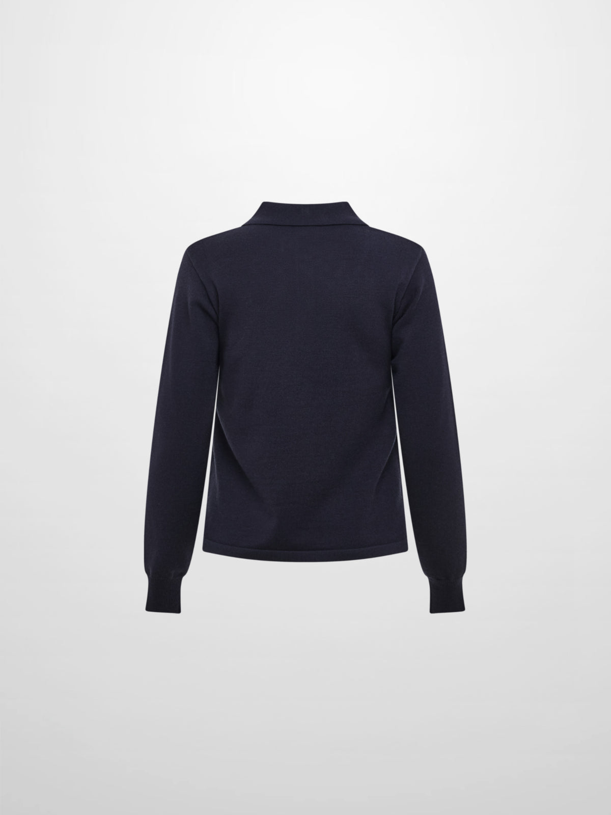 Knit Polo Top - Navy
