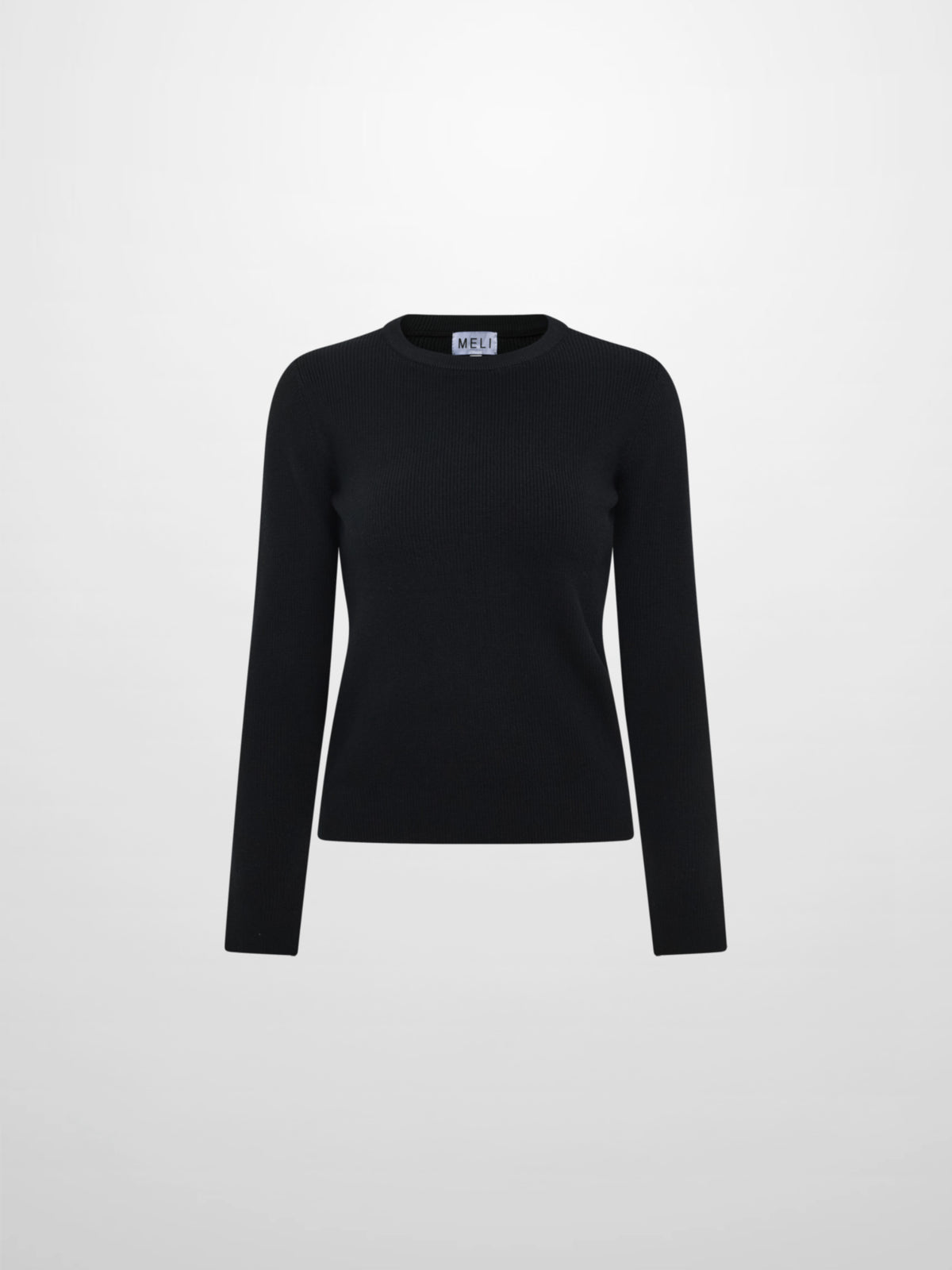 Waffle Knit Top - Black