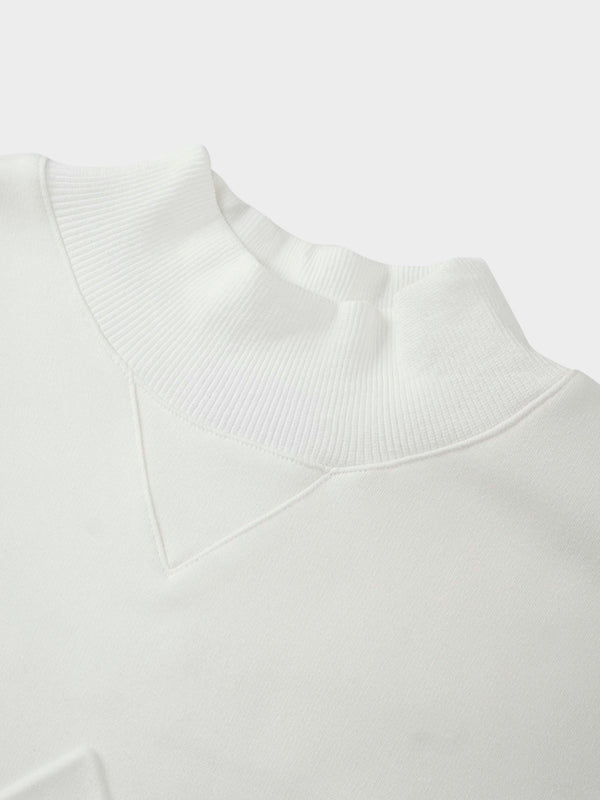 Embossed Crown Sweatshirt-Ivory