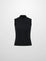 MOCKNECK CABLE SLEEVELESS BLACK