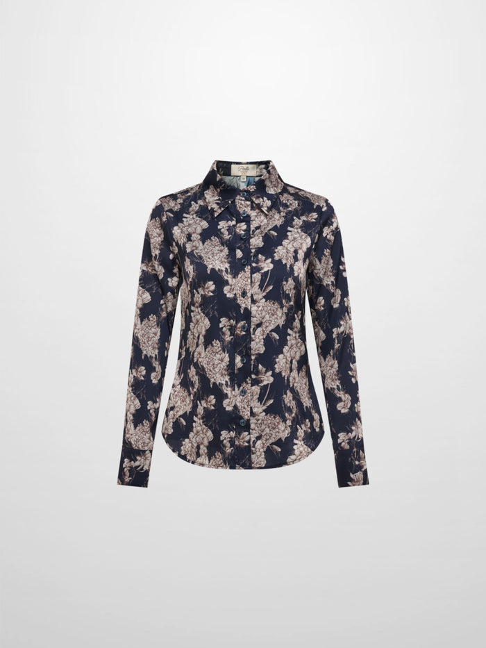 Printed Blouse - Navy Floral