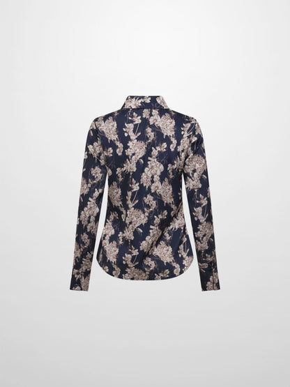 Printed Blouse - Navy Floral