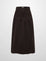 YOKEGATHERED CURDUROY SKIRT BROWN