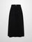 YOKEGATHERED CURDUROY SKIRT BLACK