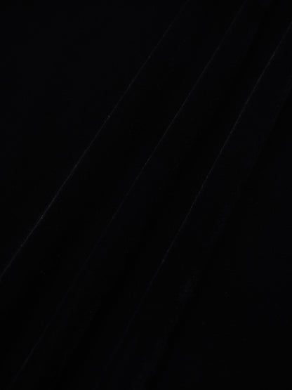 Velvet Flare Skirt-Black