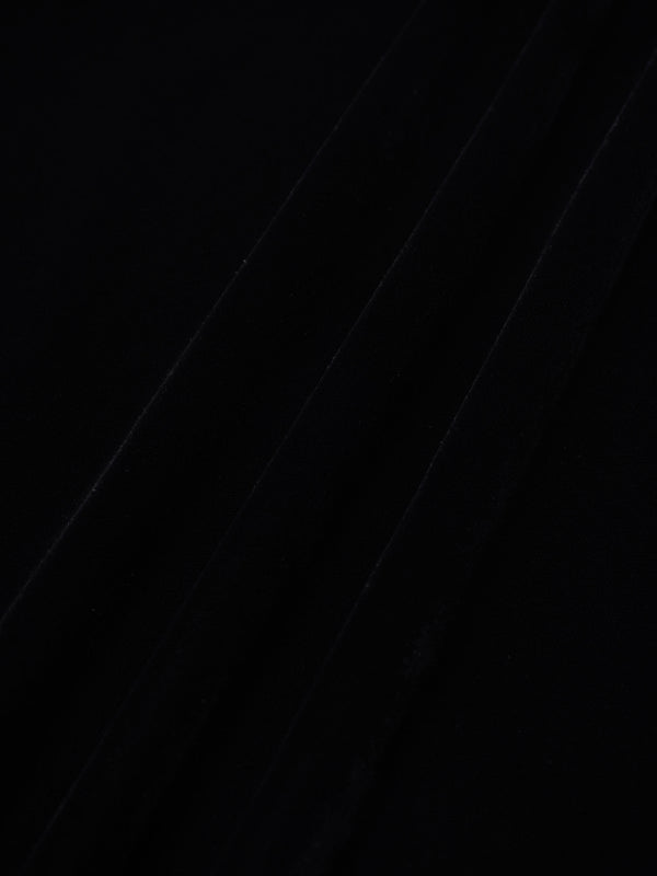 Velvet Flare Skirt-Black