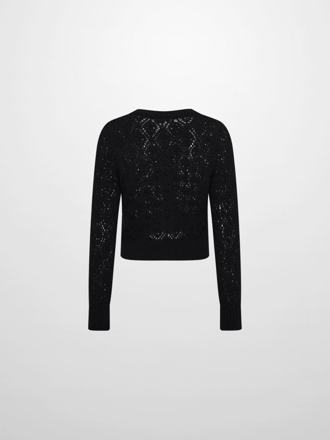 Crochet Cardigan - Black