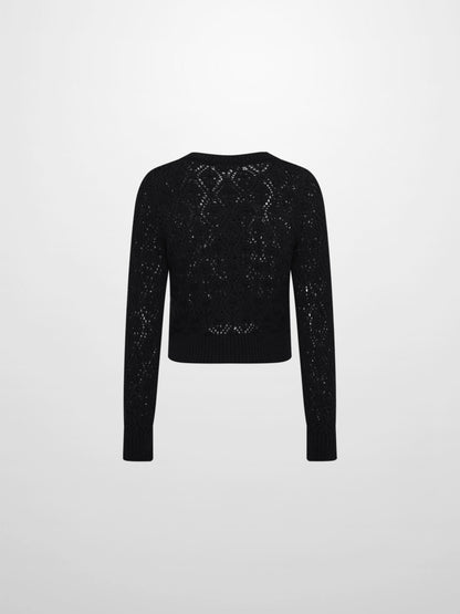 Crochet Cardigan - Black