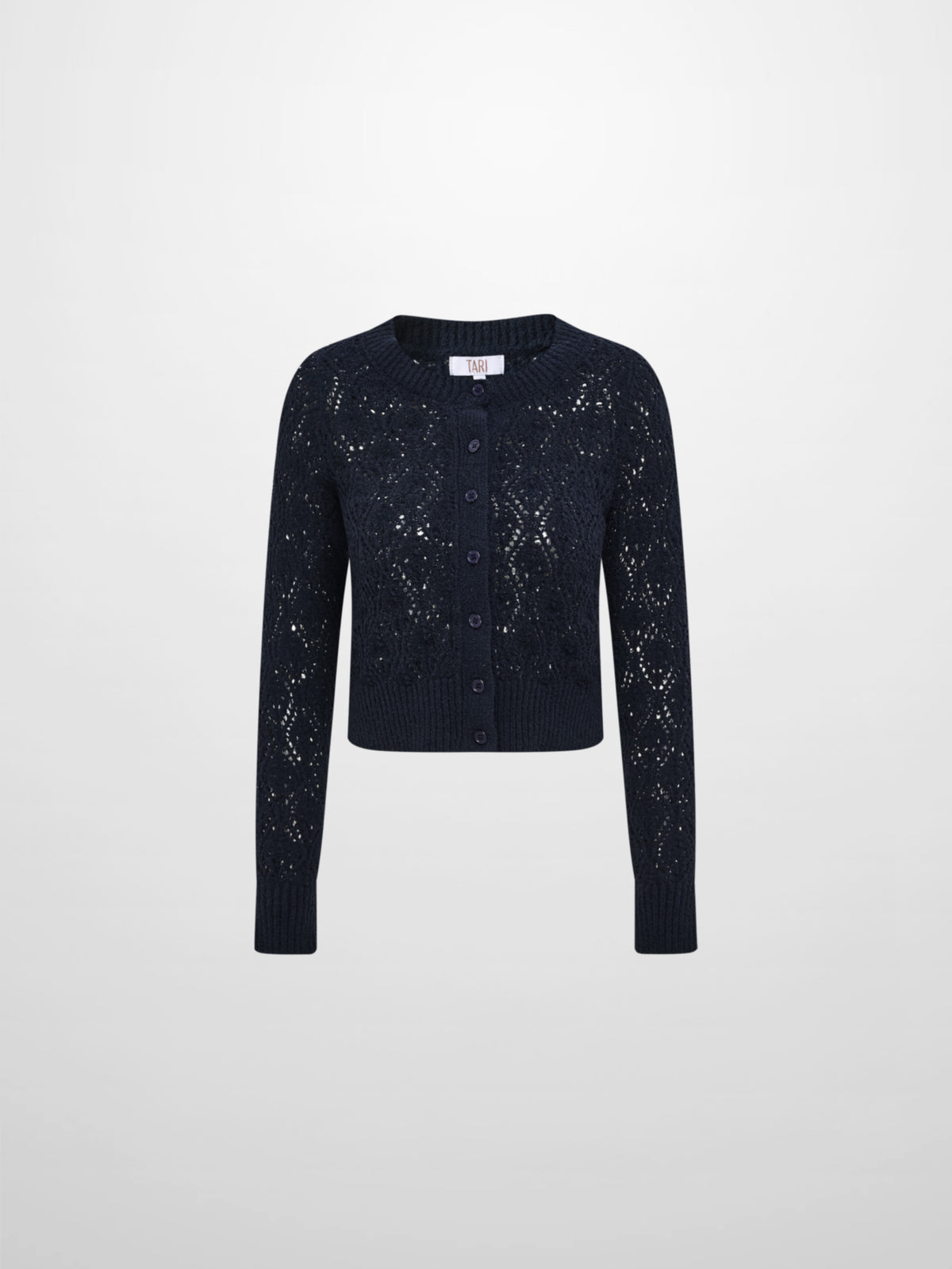 Crochet Cardigan - Navy Blue