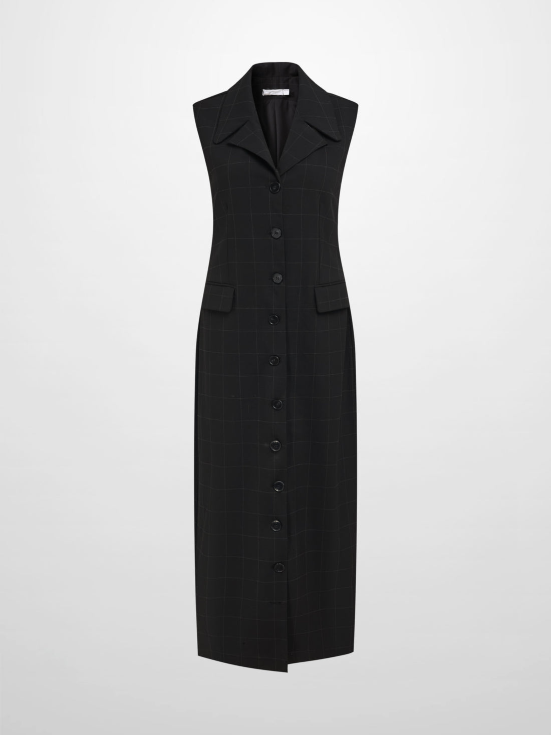 Belted Maxi Jumper - Black