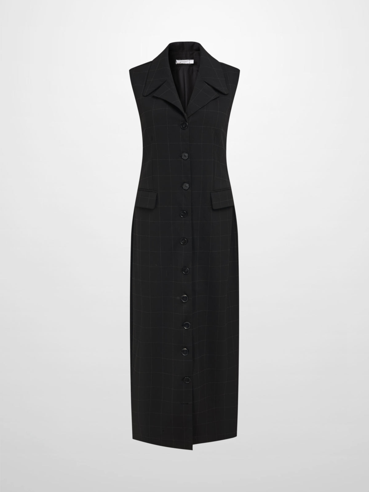 Belted Maxi Jumper - Black