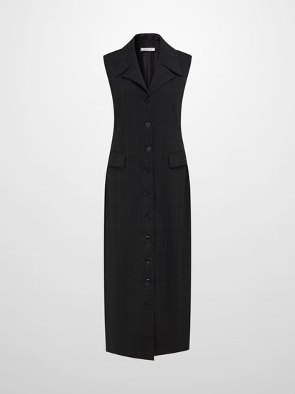 Belted Maxi Jumper - Black
