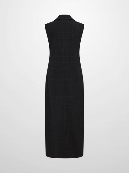 Belted Maxi Jumper - Black