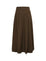 STITCHDOWN PLEATED BASIC SKIRT MILITARY BROWN 34