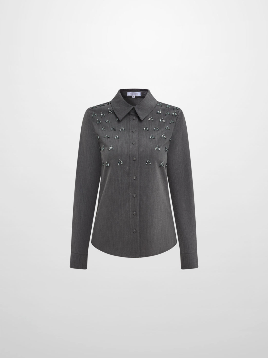 Embelished Blouse - Grey
