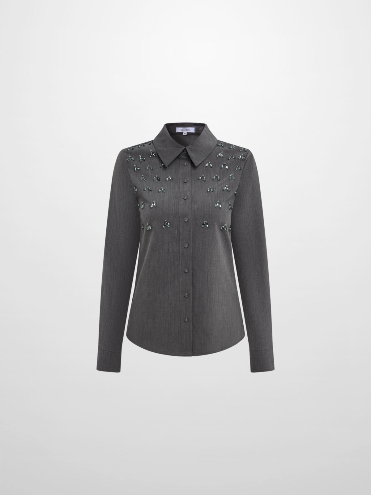 Embelished Blouse - Grey