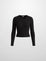 LIGHTWEIGHTRIBBED CARDIGAN BLACK